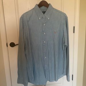 Ralph Lauren men’s XL chambray long sleeve. Like new condition.